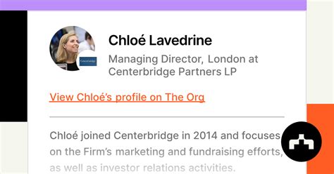 chloe lavedrine|Chloe Lavedrine, Centerbridge Capital Partners LP: Profile and .